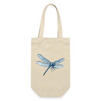 Geometric Dragon Fly Blue - Gift Bag for Bottles - nature - Front