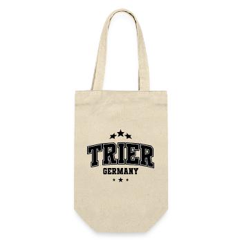 Trier Block Font Arch – Varsity Style - Gift Bag for Bottles - nature - Front