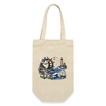 Seafarer sheep in the storm - Gift Bag for Bottles - nature - Front