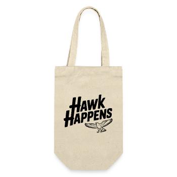 Hawk Happens - Geschenkbeutel für Flaschen - Natur - Vorne