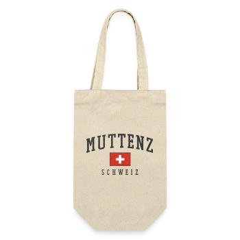Emblème du drapeau suisse de Muttentz - Sac à bouteille - nature - Devant