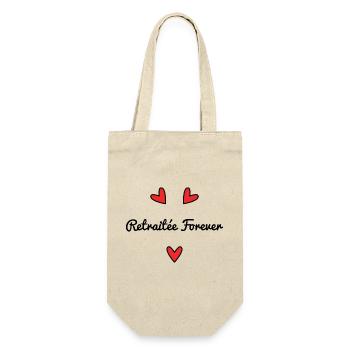 RETIRED. RETIREMENT. HAPPY RETIREMENT. ANNIVERSARY. - Gift Bag for Bottles - nature - Front