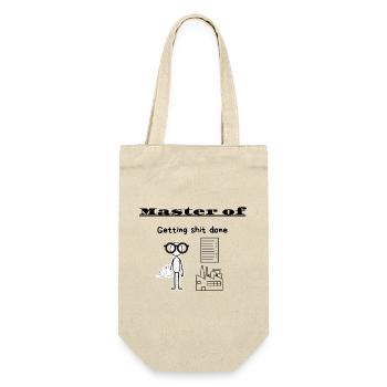 Master of Getting shit done - Gift Bag for Bottles - nature - Front