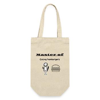 Maître de la consommation de hamburgers - Sac à bouteille - nature - Devant