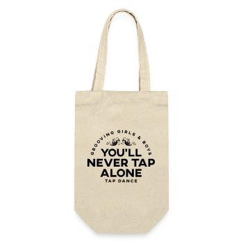 You Will Never Tap Alone – Tap Dance / Tapptanz S - Gift Bag for Bottles - nature - Front