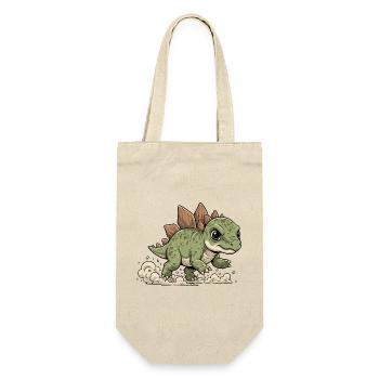 Cheerful Stegosaurus - Gift Bag for Bottles - nature - Front