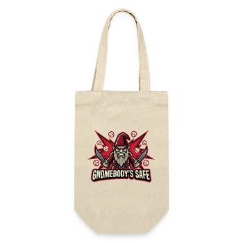 Evil Gnome, Dark Gnome, Goth Gnome, Funny Gnome - Gift Bag for Bottles - nature - Front