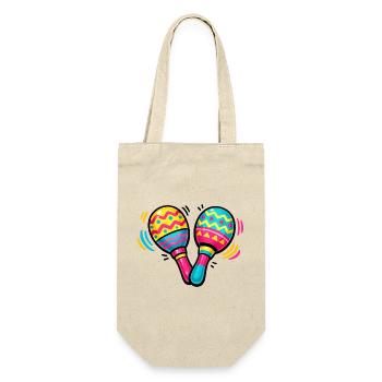 Colorful Maracas Pattern - Gift Bag for Bottles - nature - Front