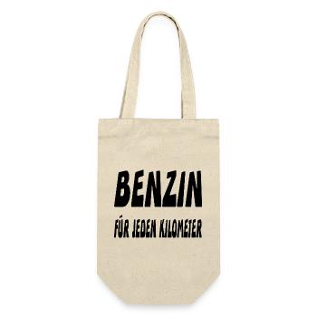 Benzin - Geschenkbeutel für Flaschen - Natur - Vorne