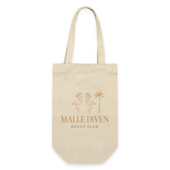 Malle Diven Beach Club Flamingo Mallorca Party - Gift Bag for Bottles - nature - Front