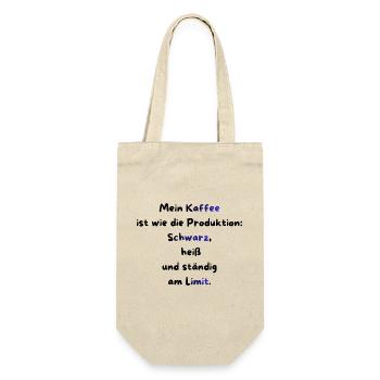 Instandhaltung T-Shirt Lustiges Geschenk Handwerk! - Geschenkbeutel für Flaschen - Natur - Vorne