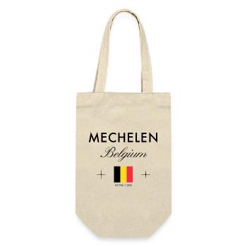 Mechelen Belgien Koordinaten Reise Souvenir - Geschenkbeutel für Flaschen - Natur - Vorne