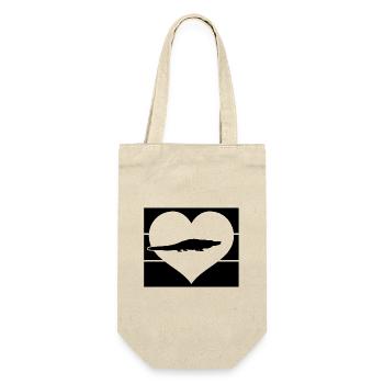 Alligator Heart - Gift Bag for Bottles - nature - Front