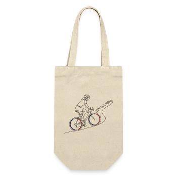 Mont Ventoux 1909m Minimalistische Linienkunst - Geschenkbeutel für Flaschen - Natur - Vorne