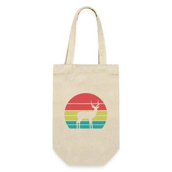 Vintage Antelope Silhouette – Retro Safari - Gift Bag for Bottles - nature - Front