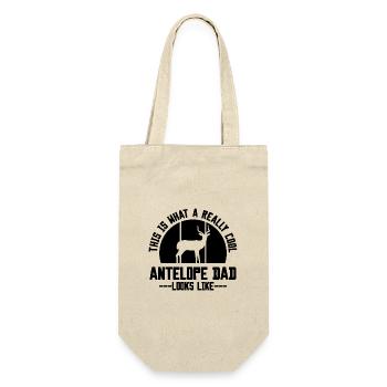 Antelope Dad Retro - Gift Bag for Bottles - nature - Front