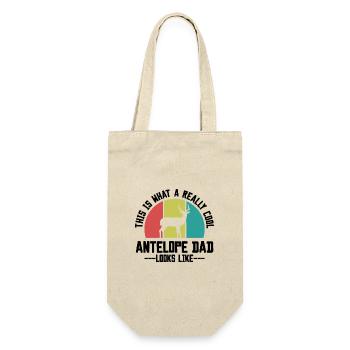 Antelope Dad Retro - Gift Bag for Bottles - nature - Front