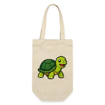 Pixel Turtle Adventure - Gift Bag for Bottles - nature - Front