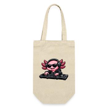 Axolotl Beats – Mignon Axolotl en tant que DJ - Sac à bouteille - nature - Devant