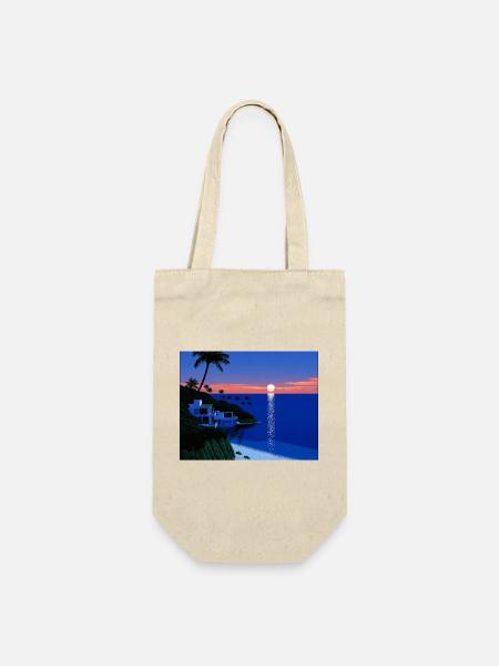 Beach sunset - Geschenkbeutel für Flaschen - Natur