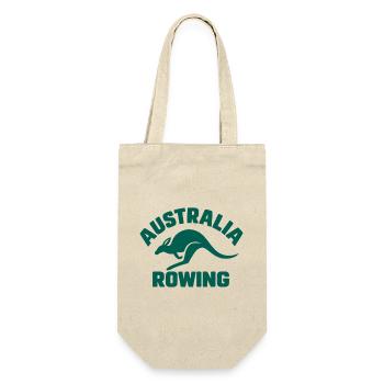 Australia Rowing - Australien Rudern - Känguru - Geschenkbeutel für Flaschen - Natur - Vorne