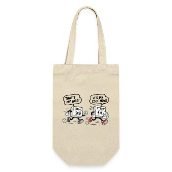 Computerhumor Copy-Paste - Geschenkbeutel für Flaschen - Natur - Vorne