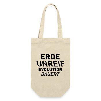 ERDE UNREIF - Geschenkbeutel für Flaschen - Natur - Vorne