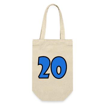 20 - Geschenkbeutel für Flaschen - Natur - Vorne