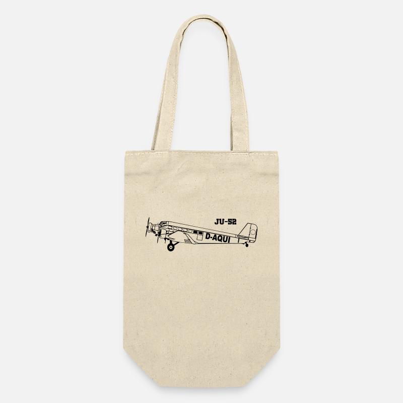Ju-52 - Gift Bag for Bottles - nature