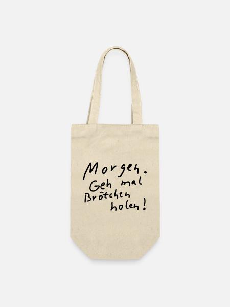 Brötchen holen Azubi Stift Lehrling Geselle Bau - Geschenkbeutel für Flaschen - Natur