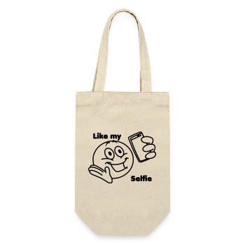 Stick head prend une photo de lui-même selfie - Sac à bouteille - nature - Devant