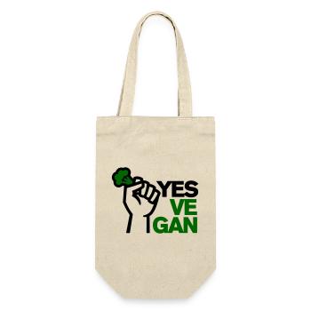 Végétalien Végétarien Végétalien Yes ve gan - Sac à bouteille - nature - Devant
