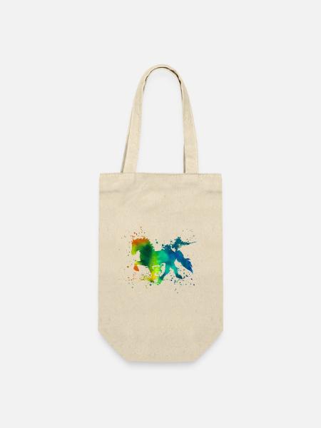 Tölter Splash Colours - Geschenkbeutel für Flaschen - Natur