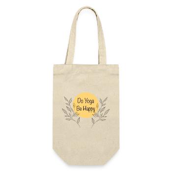 Yoga - Geschenkbeutel für Flaschen - Natur - Vorne