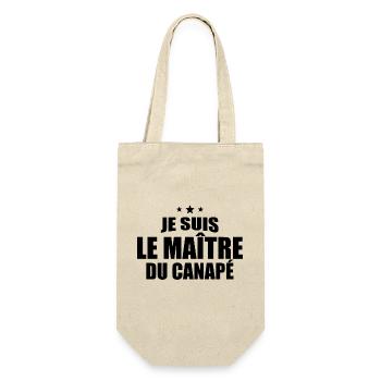 Je Suis Le Maître Du Canapé - Sac à bouteille - nature - Devant