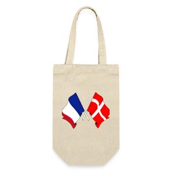 Flag of France and flag of Denmark - Gift Bag for Bottles - nature - Front