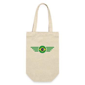 Brasilien Stil Design T-Shirt - Geschenkbeutel für Flaschen - Natur - Vorne