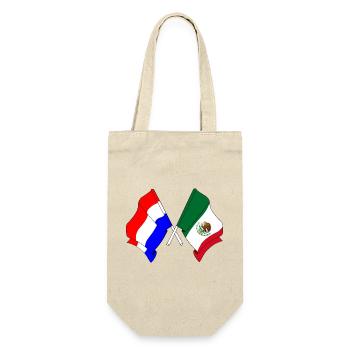 Drapeau Pays-Bas, drapeau Mexique - Sac à bouteille - nature - Devant