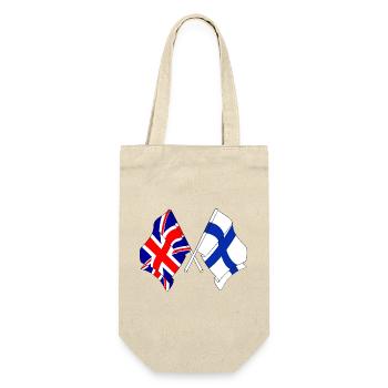 Flag England, flag Finland - Gift Bag for Bottles - nature - Front