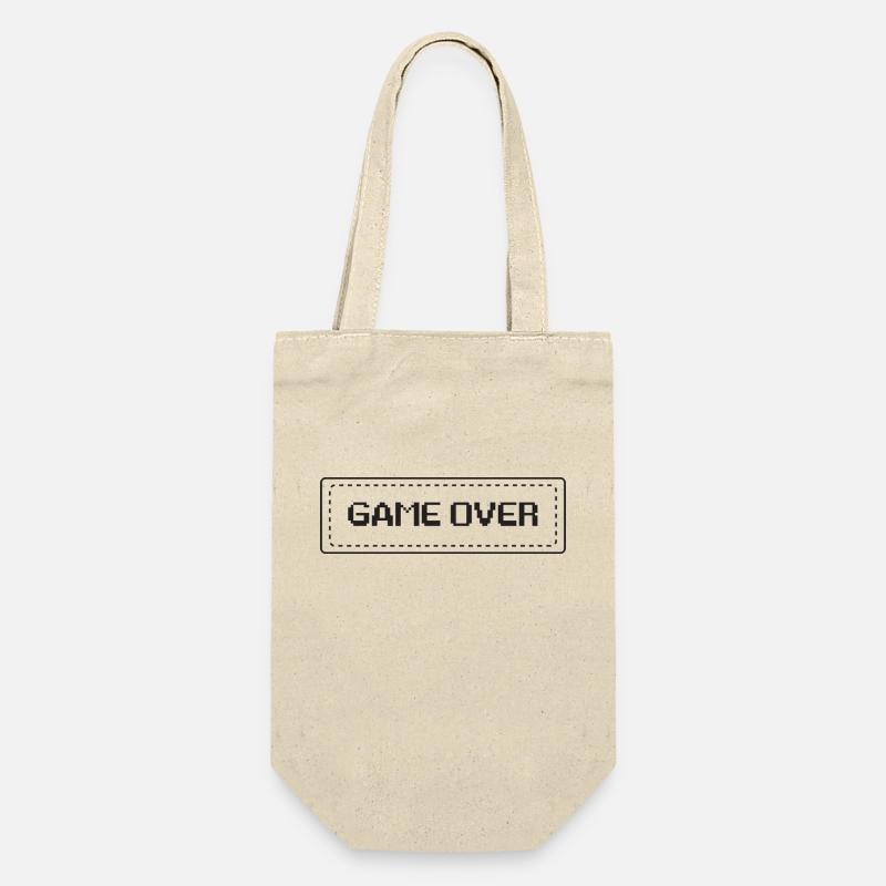 Game Over - Geschenkbeutel für Flaschen - Natur