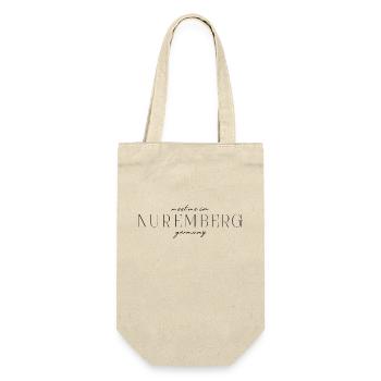 Nürnberg, Deutschland Eleganz Stil Design T-Shirt - Geschenkbeutel für Flaschen - Natur - Vorne