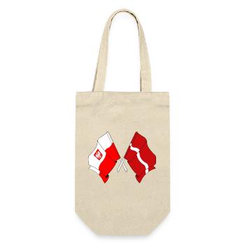 Flag of Poland, Latvia - Gift Bag for Bottles - nature - Front