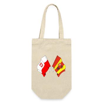Flag Poland, Lodz crossed - Gift Bag for Bottles - nature - Front