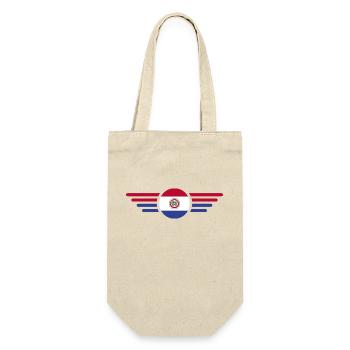Ich liebe Paraguay, Eleganz Stil Design T-Shirt - Geschenkbeutel für Flaschen - Natur - Vorne