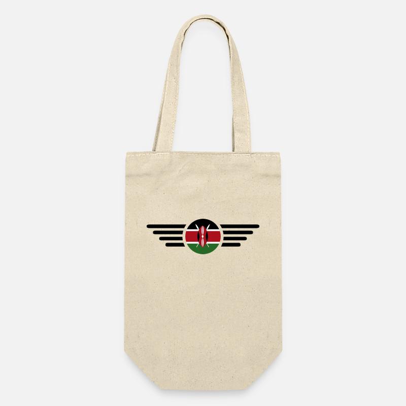 J’aime le Kenya, T-Shirt Design Style Élégance - Sac à bouteille - nature