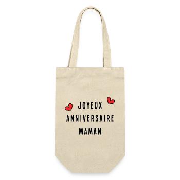 JAHRESTAG. ALLES GUTE ZUM GEBURTSTAG. ALLES GUTE ZUM GEBURTSTAG - Geschenkbeutel für Flaschen - Natur - Vorne