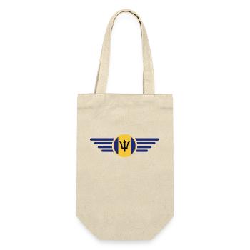 Ich liebe Barbados, Eleganz Stil Design T-Shirt - Geschenkbeutel für Flaschen - Natur - Vorne