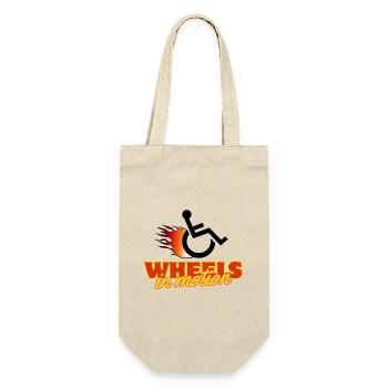 Les roues du fauteuil roulant sont toujours en mouvement # - Sac à bouteille - nature - Devant