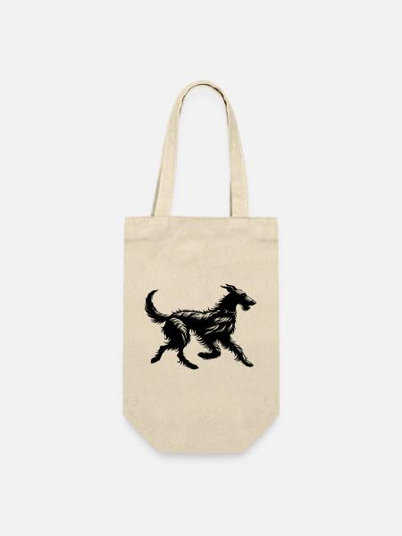 Scottish Deerhound - Geschenkbeutel für Flaschen - Natur