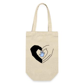 Famille Mains Coeur Amour Protection Vecteur - Sac à bouteille - nature - Devant